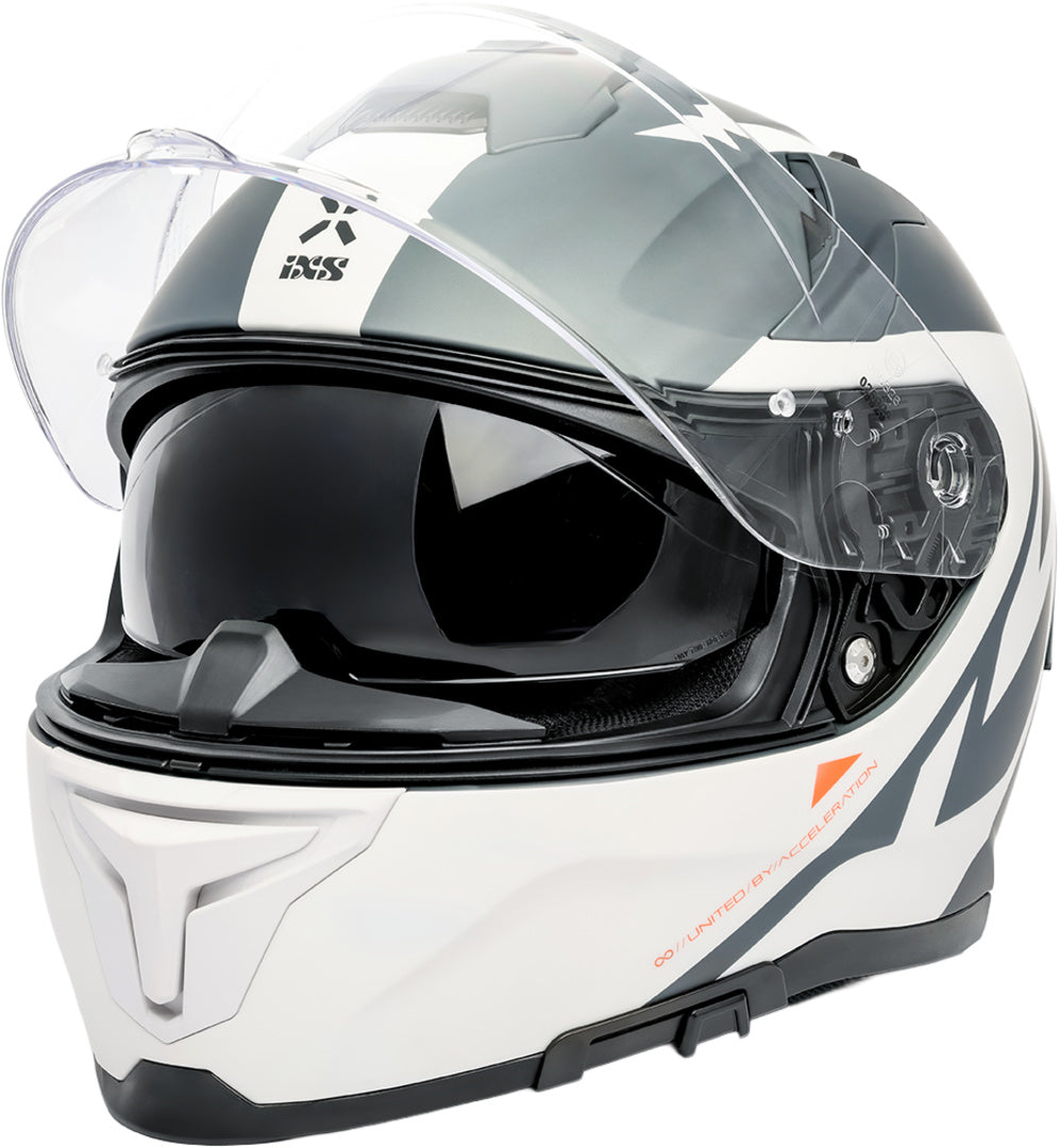iXS Rapid 2.0 Grafik Integralhelm matt weiss-grau