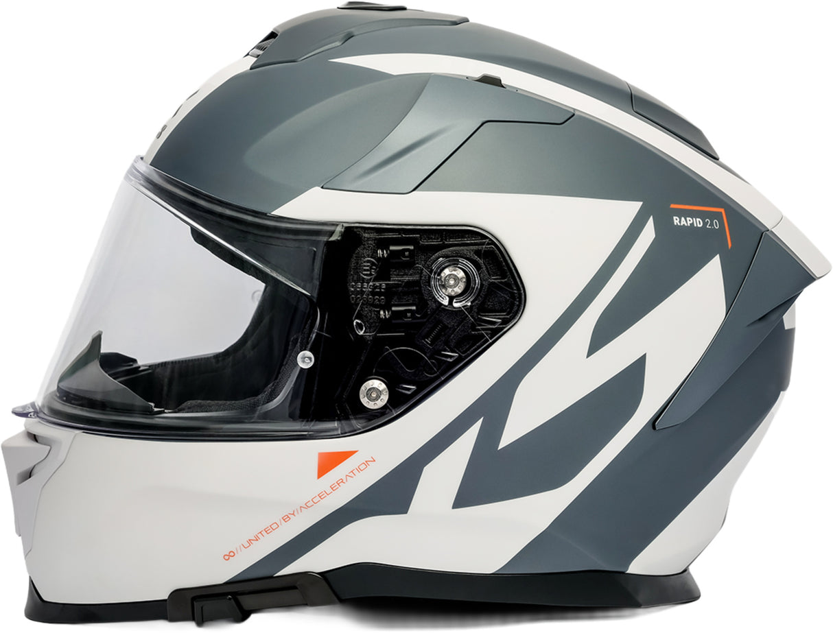iXS Rapid 2.0 Grafik Integralhelm matt weiss-grau