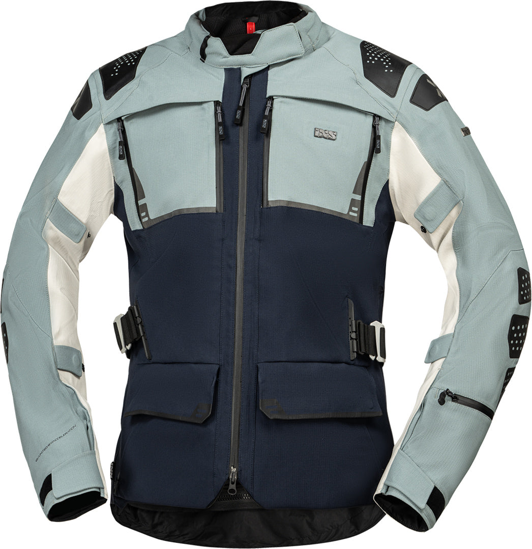 iXS Tourster-STX 2.0 Laminatjacke dunkelblau-blau grau-cool grey