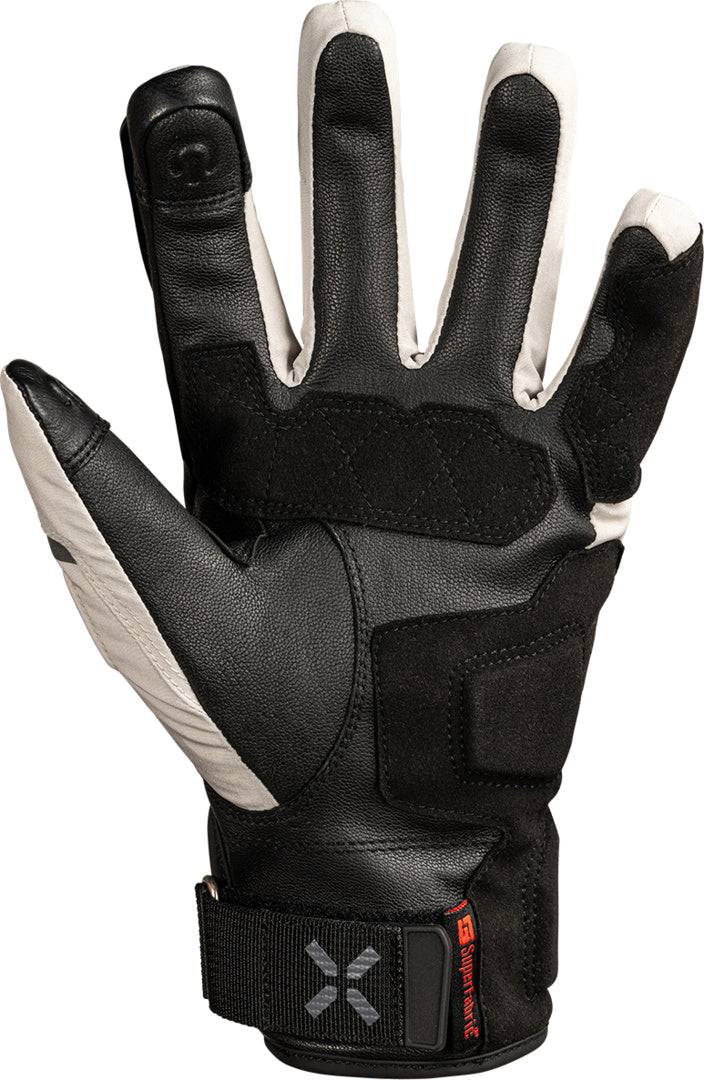 Schwarze iXS Venture-STX-Z 1.0 Handschuhe mit grauen Akzenten, atmungsaktiv und bequem für Radsport und Outdoor-Aktivitäten.