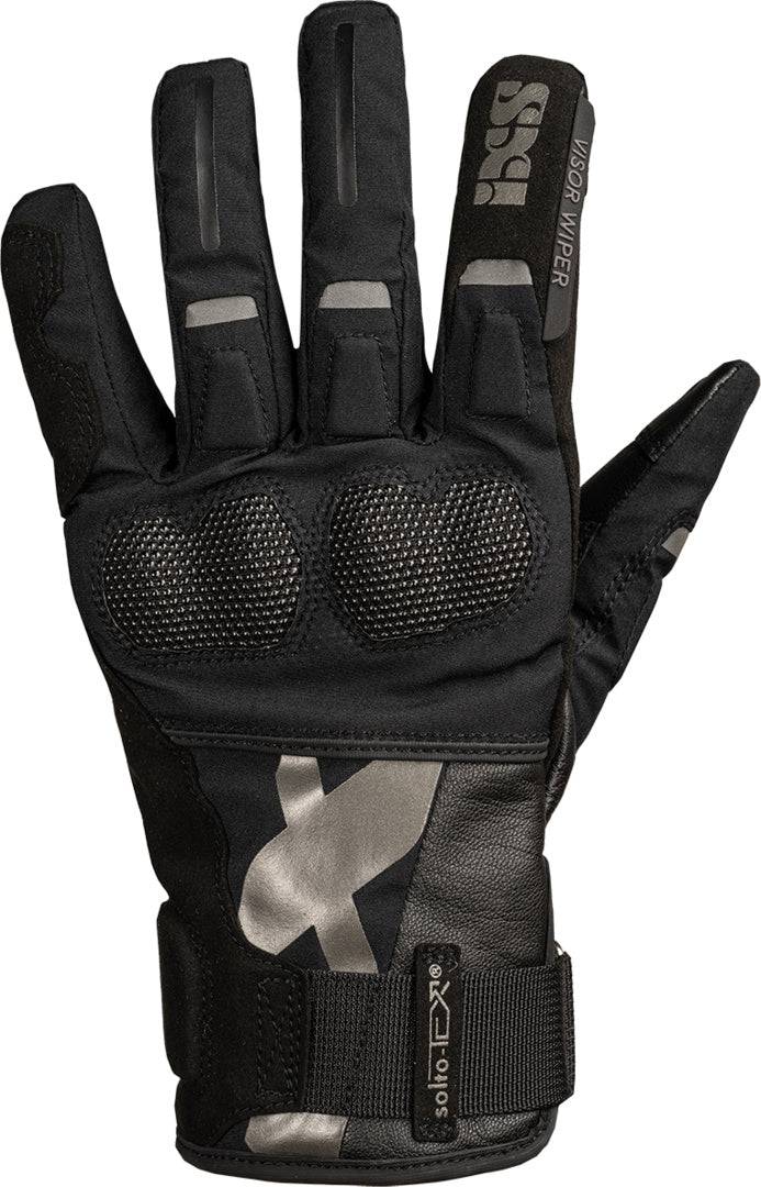 Schwarze Damen-Handschuhe von iXS Venture-STX-Z 1.0 mit robustem Material und modischem Design, perfekt für den Schutz der Hände.