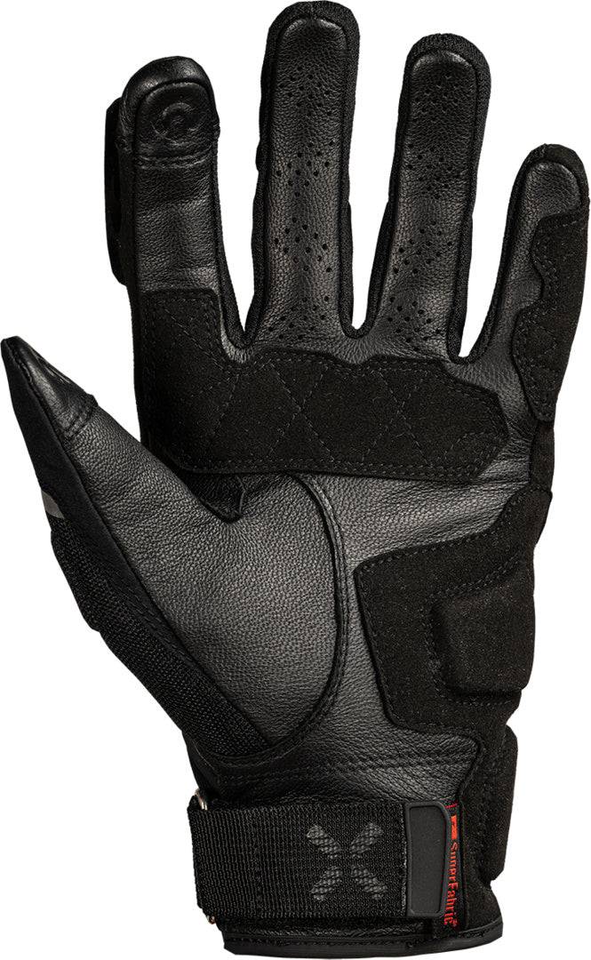 Schwarze iXS Venture-Air 1.0 Handschuhe aus Leder mit atmungsaktiven Belüftungsöffnungen, für Fahrradsport und Outdoor-Aktivitäten