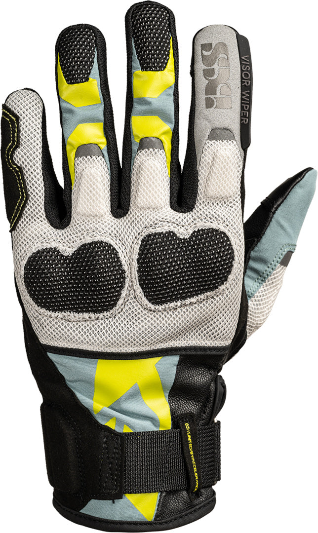iXS Venture-Air 1.0 Handschuhe schwarz-blau grau-lime yellow