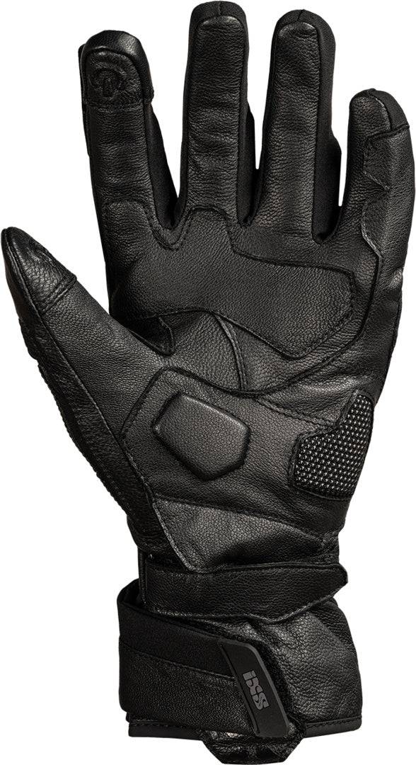 Schwarze und dunkelgraue iXS Tourster-GTX 1.0 Laminathandschuhe, wasserdicht und atmungsaktiv, für Radsport und Outdoor-Aktivitäten