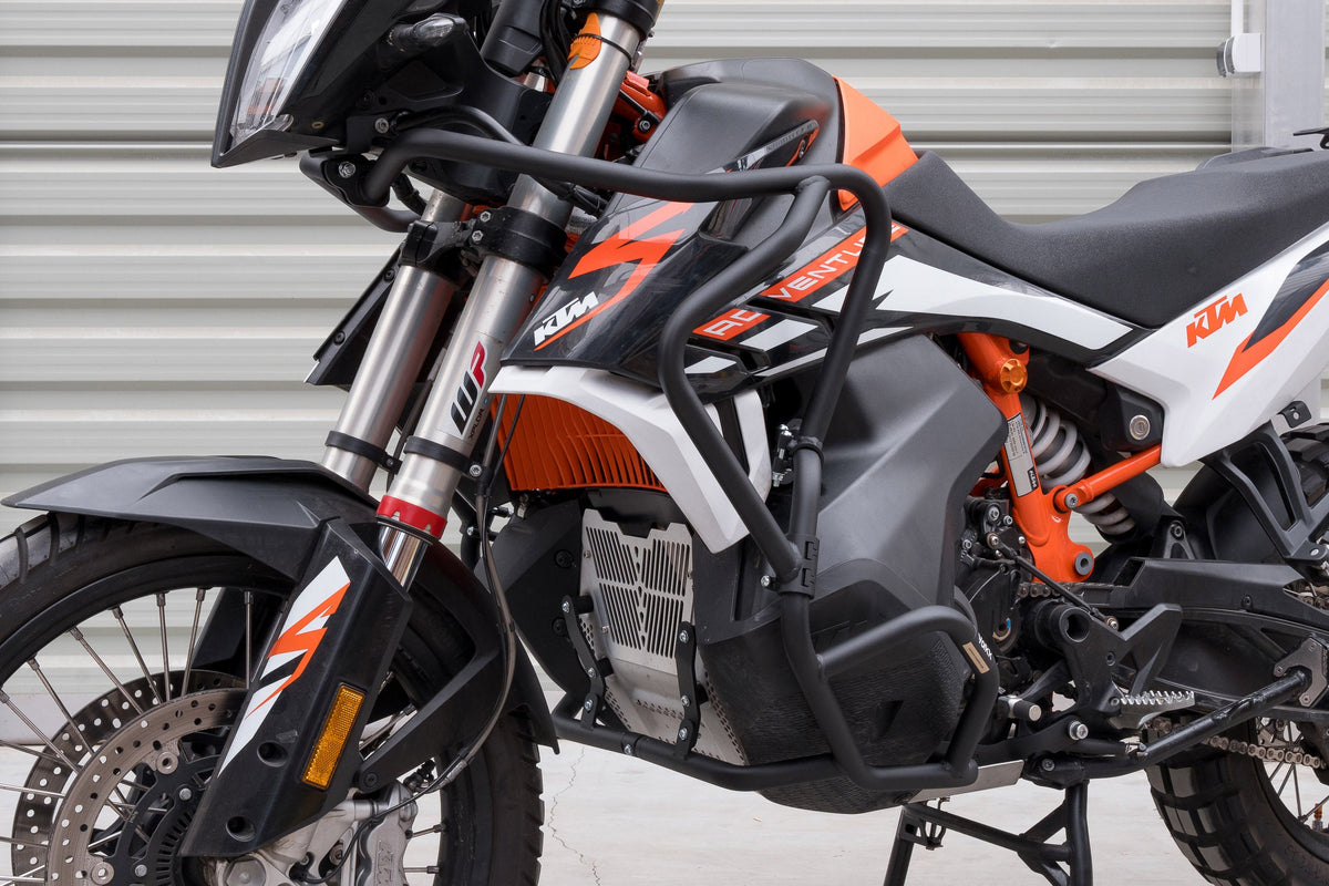 Yakk EXP Sturzbügel oben für KTM 790/890 Adventure 19-23 Schwarz – Ansicht 3