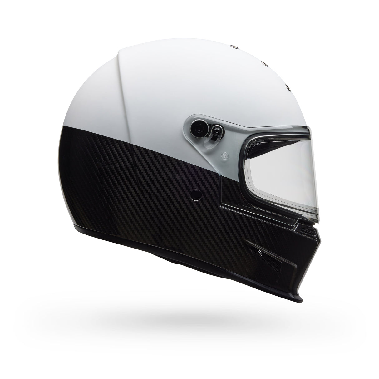 Bell Eliminator Carbon Diverge Weiss/Schwarz Integralhelm