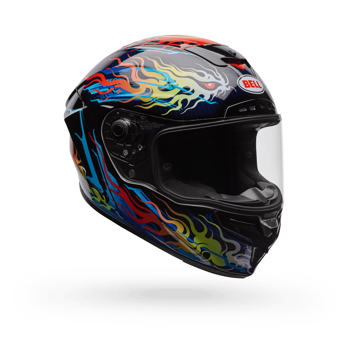 Bell Racestar Dlx Wird Grime Le Schwarz Integralhelm