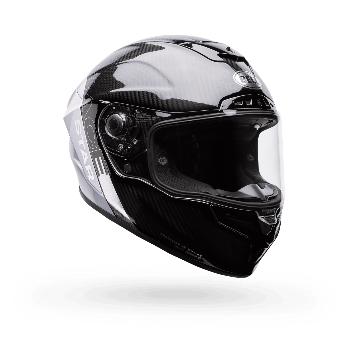 Bell Racestar Dlx Flex Strike Silber/Weiss Integralhelm