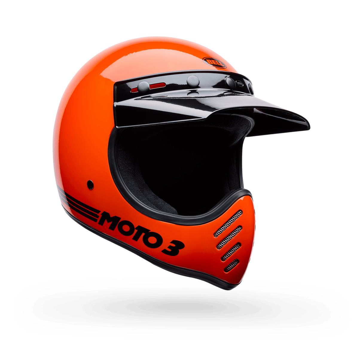 Bell Moto-3 Classic Gloss Orange Motocrosshelm