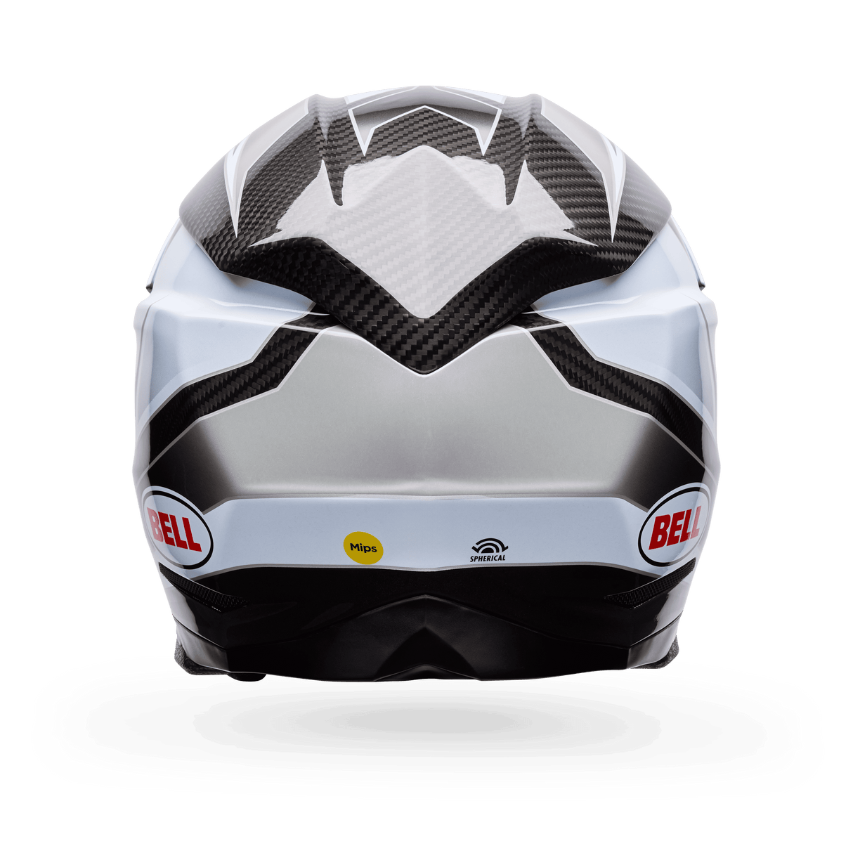 Bell Moto-10 Spherical Grid Weiss/Schwarz/Grau Motocrosshelm