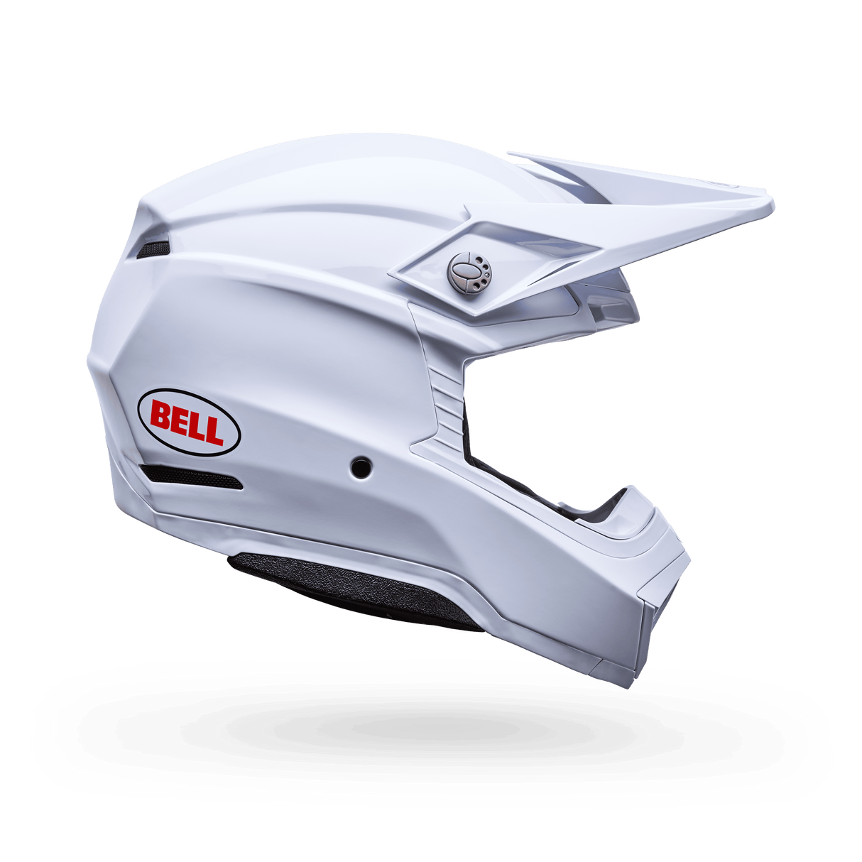 Bell Moto-10 Mips Solid Weiss Motocrosshelm