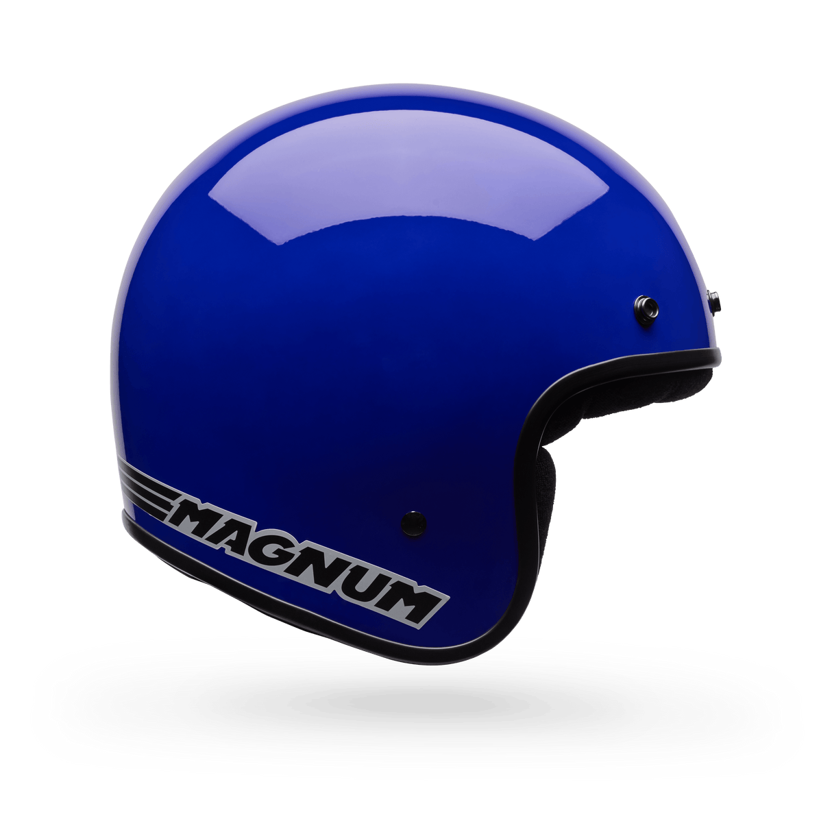 BELL Magnum Jethelm in Schwarz mit klarem Visier, leichter Motorrad-Helm für Komfort und Schutz beim Fahren