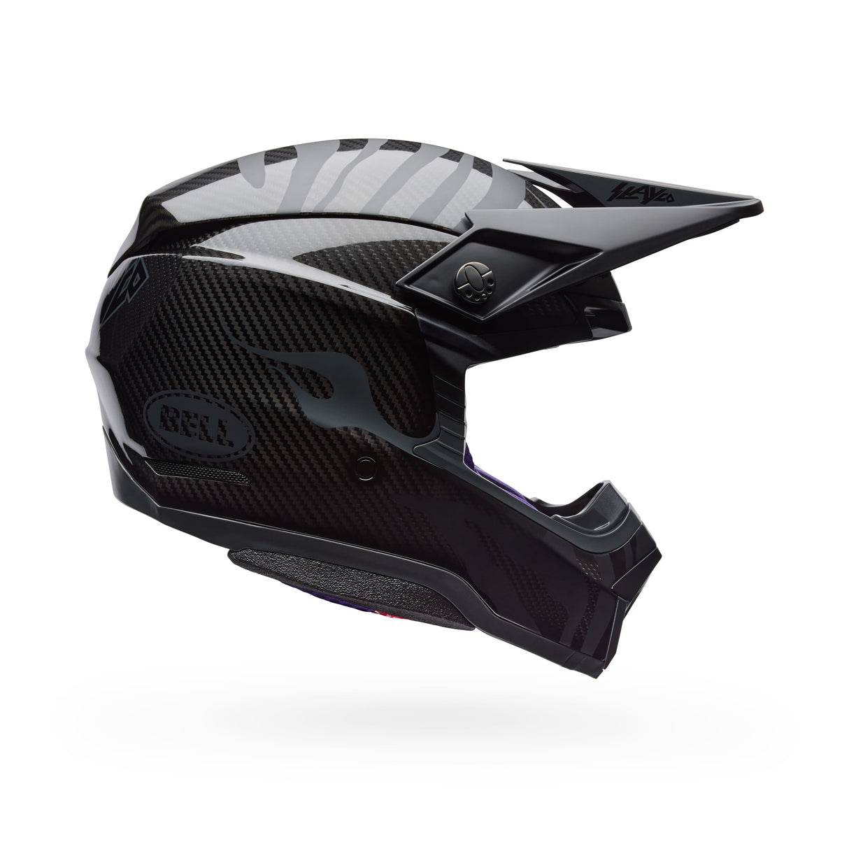 Bell Moto-10 Spherical Slayco Amber Se Schwarz Motocrosshelm
