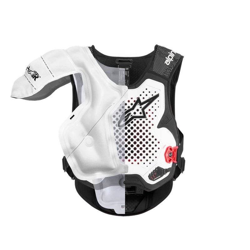 Alpinestars Tech Air MX System Airbagbekleidung mit modularen Schutz und Atemöffnung, für Motorradfahrer.