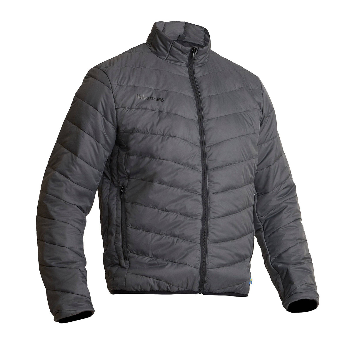 Halvarssons Thermojacke Alfta in Anthrazit, Funktionsbekleidung mit isolierendem Material, für Outdoor-Aktivitäten.