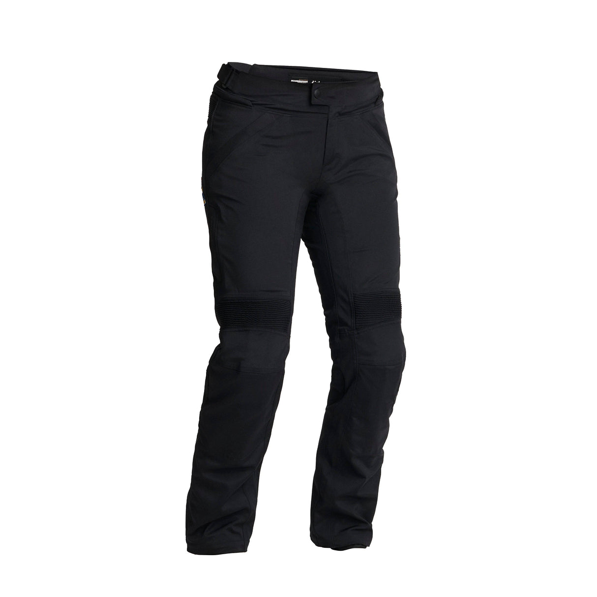 Schwarze Halvarssons Textilhose Gnon für Abenteuer, robuste Outdoor-Hose mit strapazierfähigem Material und funktionellem Design.