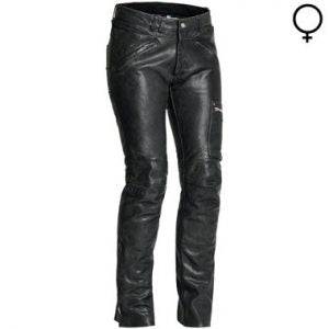 Damen Lederhose Halvarssons Rider Schwarz, klassische Hosen aus Leder mit Detailnähten und passender Passform.