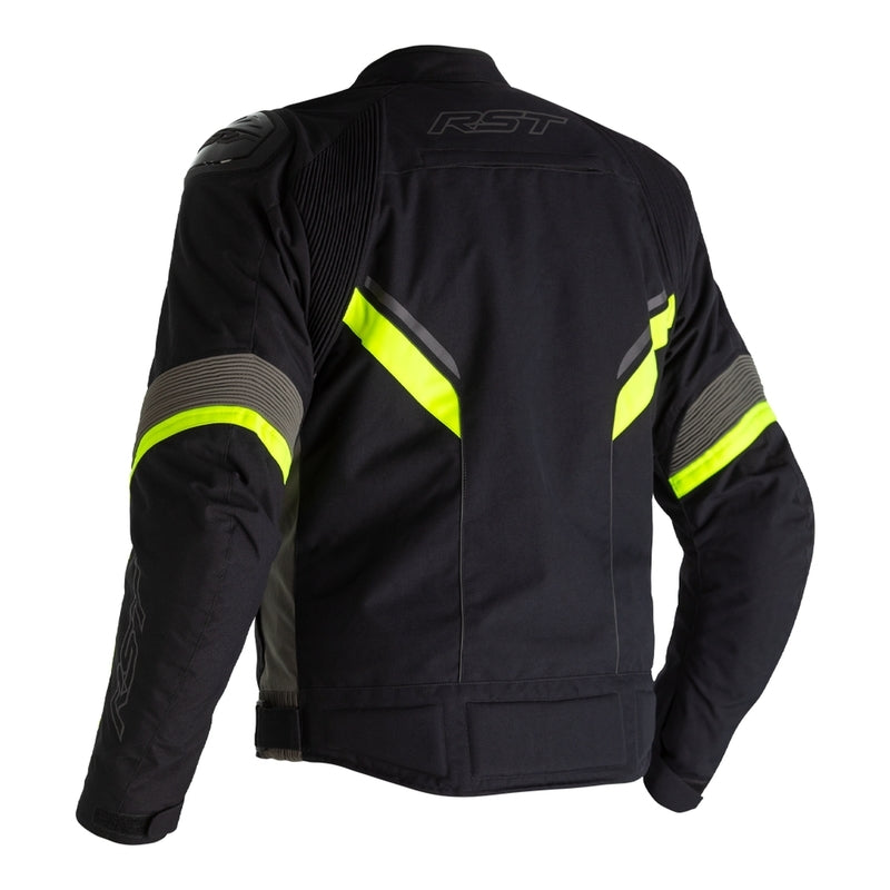 RST Sabre Airbag Textil-Motorradjacke - Schwarz/Grau/Fluo Gelb