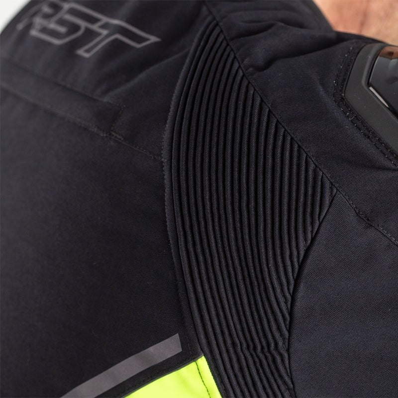 RST Sabre Airbag Textil-Motorradjacke - Schwarz/Grau/Fluo Gelb