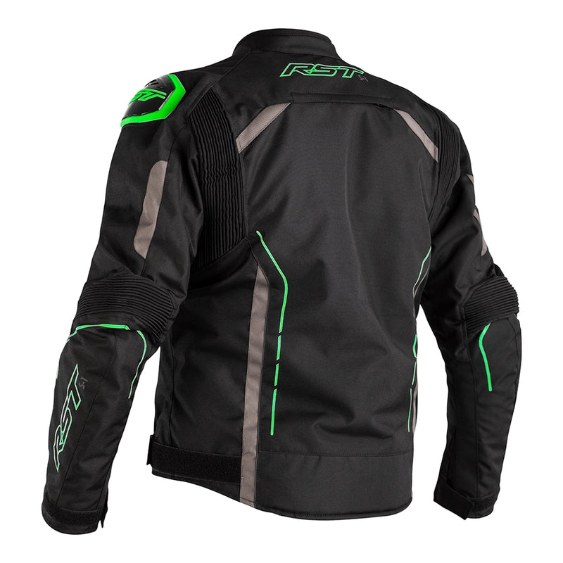 RST S-1 Motorradjacke Textil Schwarz/Grau/Fluo Grün
