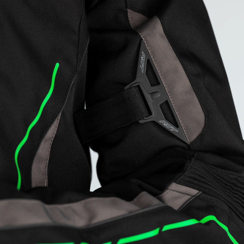 RST S-1 Motorradjacke Textil Schwarz/Grau/Fluo Grün