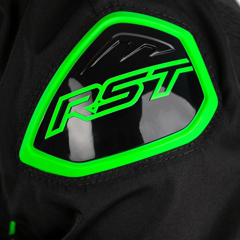 RST S-1 Motorradjacke Textil Schwarz/Grau/Fluo Grün
