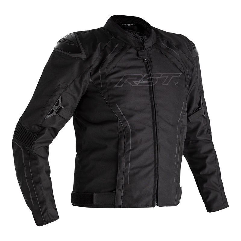 RST S-1 Motorradjacke Textil Schwarz