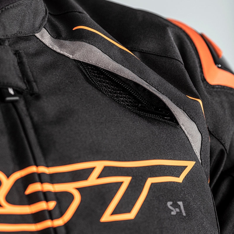 RST S-1 Motorradjacke Textil Schwarz/Grau/Orange