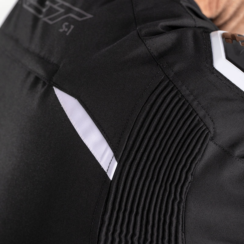 RST S-1 Motorradjacke Textil Schwarz/Weiß