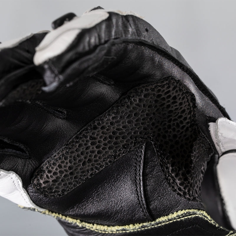 RST TracTech Evo 4 Leder Motorradhandschuhe - Weiß/Schwarz