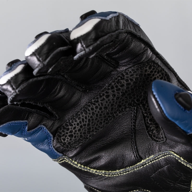 RST TracTech Evo 4 Leder Motorradhandschuhe - Blau/Weiß/Schwarz
