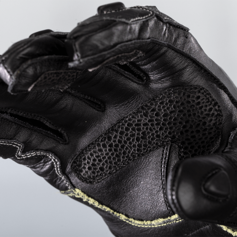 RST TracTech Evo 4 Short Leder Motorradhandschuhe Schwarz