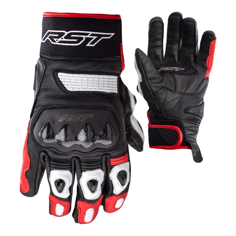 RST Freestyle II Motorradhandschuhe Leder Rot