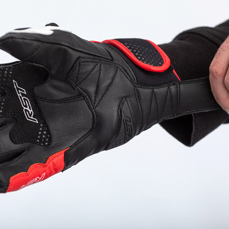 RST Freestyle II Motorradhandschuhe Leder Rot