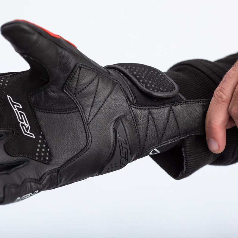 RST Freestyle II Motorradhandschuhe Leder Rot