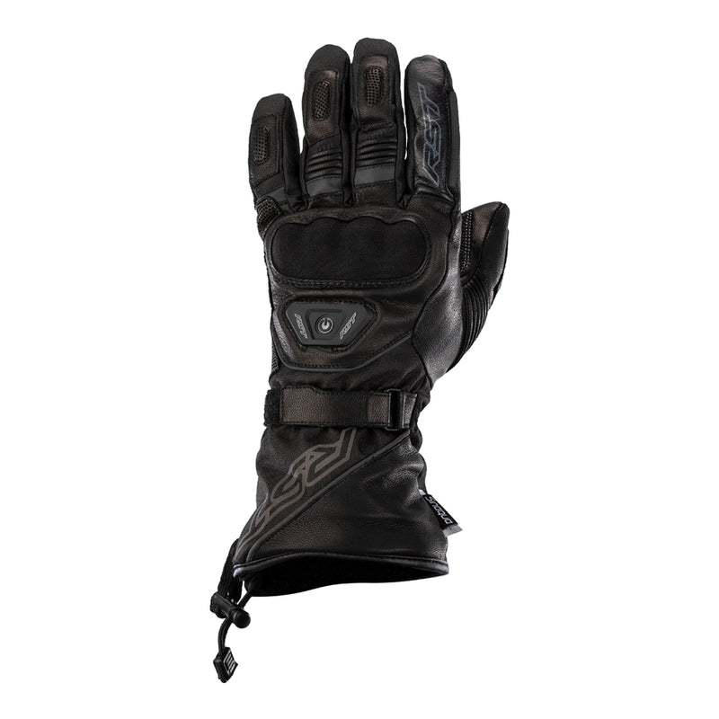 RST Paragon 6 Heated Wasserdichte Motorradhandschuhe Leder/Textil Schwarz