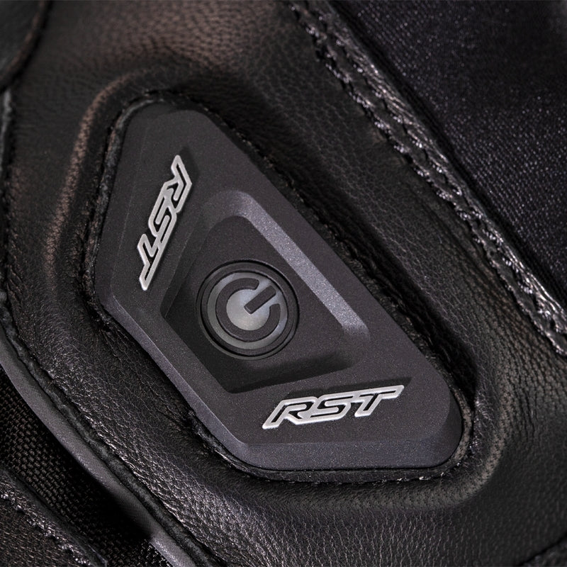 RST Paragon 6 Heated Wasserdichte Motorradhandschuhe Leder/Textil Schwarz