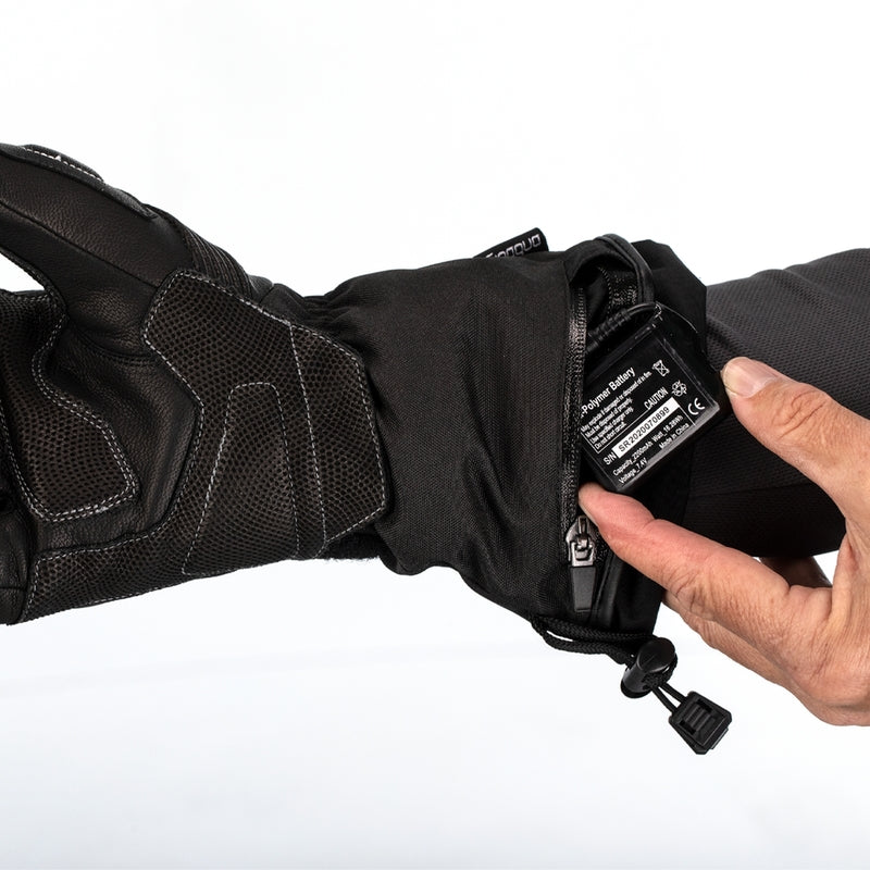 RST Paragon 6 Heated Wasserdichte Motorradhandschuhe Leder/Textil Schwarz