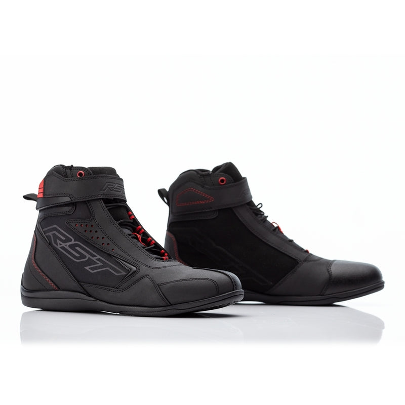 RST Frontier Motorradstiefel Schwarz/Rot Damen