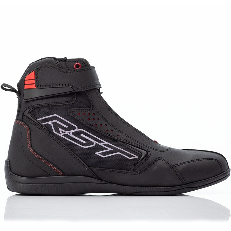 RST Frontier Motorradstiefel Schwarz/Rot Damen