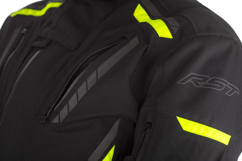 RST Pathfinder Textil-Motorradjacke - Schwarz/Gelb