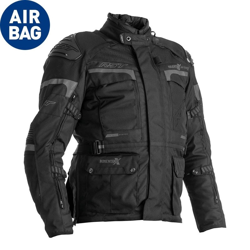 RST Adventure-X Airbag Textil-Motorradjacke - Schwarz