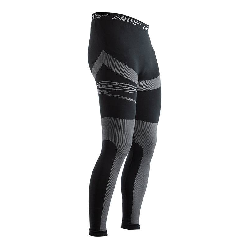 Schwarze RST Tech X Coolmax Motorradhose aus Funktionsbekleidung, mit atmungsaktivem Material und Knieprotektoren.
