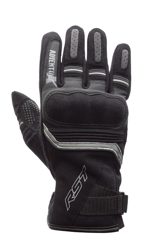 RST Adventure-X CE Leder Motorradhandschuhe Schwarz