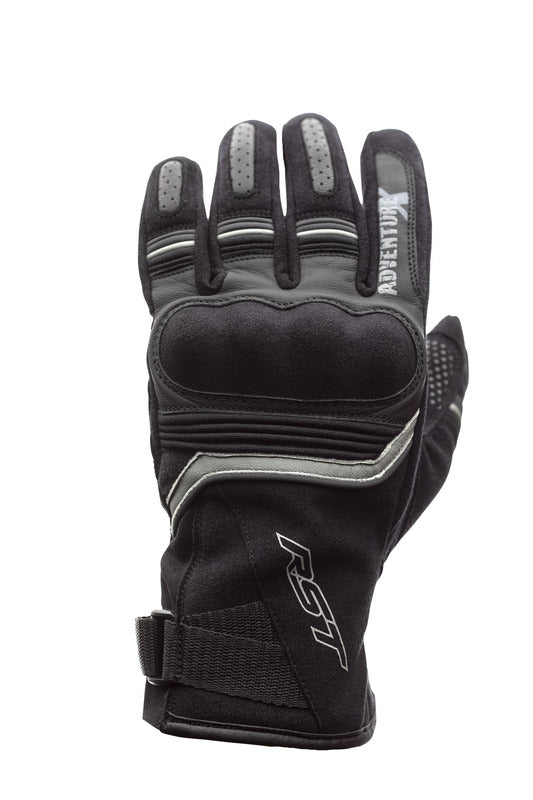 RST Adventure-X CE Leder Motorradhandschuhe Schwarz