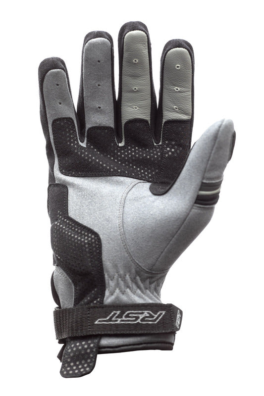 RST Adventure-X CE Leder Motorradhandschuhe Grau