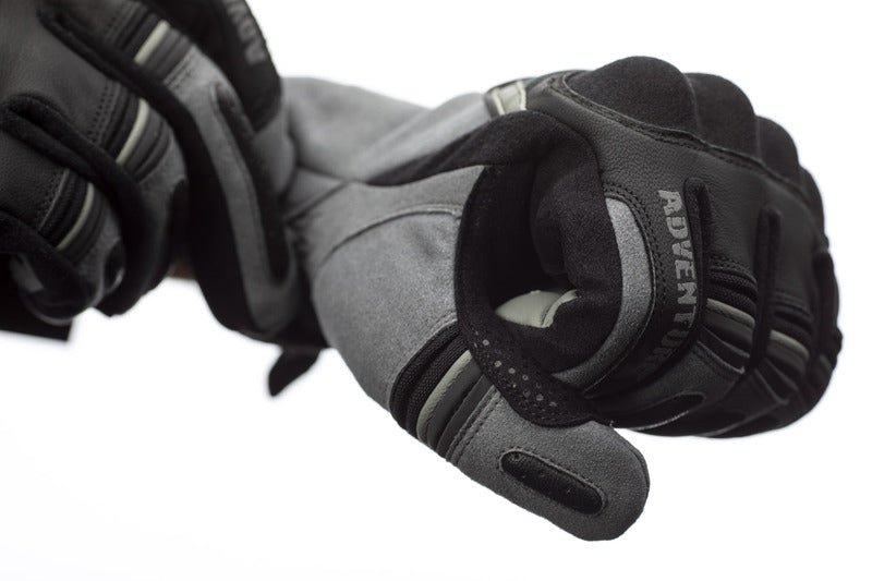 RST Adventure-X CE Leder Motorradhandschuhe Grau