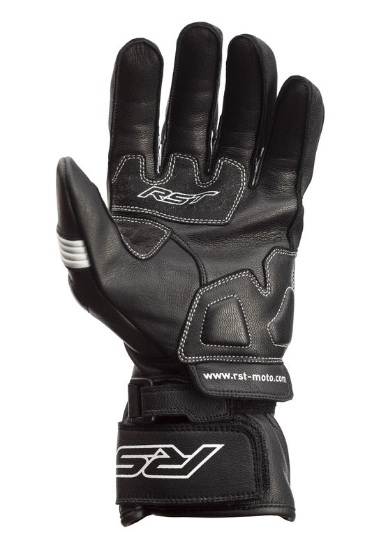 RST Pilot CE Leder Motorradhandschuhe Schwarz/Weiss