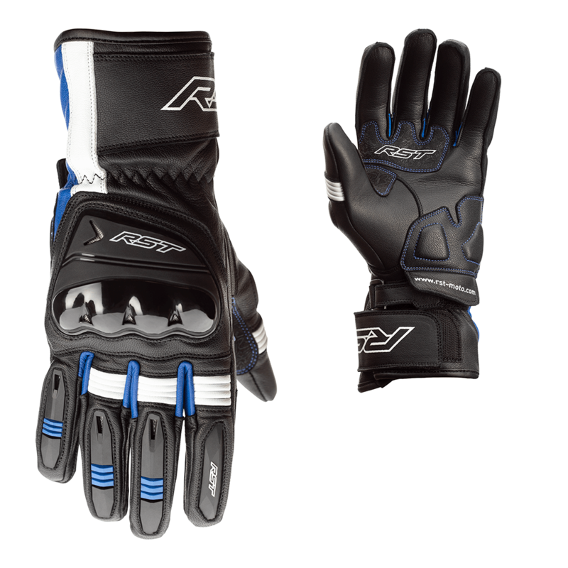 RST Pilot CE Motorradhandschuhe - Schwarz/Blau/Weiß