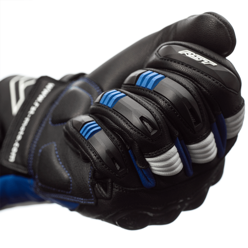 RST Pilot CE Motorradhandschuhe - Schwarz/Blau/Weiß